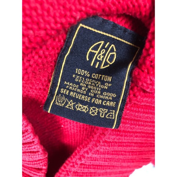 AKOO & CO No.21 Live full Live well embroidered Climber Fox red Men's sweater - Picture 6 of 16